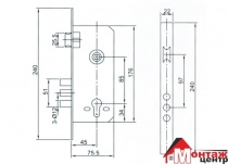 Корпус  FUARO 900 3MR/PB.  45/85мм. Лат