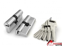 Цилиндровый механизм R600/80 mm (35+10+35) CP хром 5 кл.
