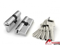 Цилиндровый механизм R600/70 mm (30+10+30) CP хром 5 кл.